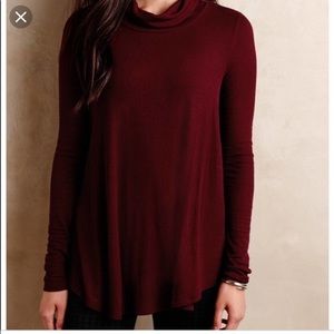 Anthropologie deletta turtleneck swing top.